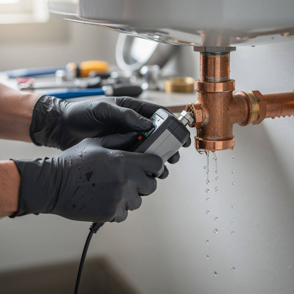 C&B Plumbing LLC professional leak detection service with advanced technology for hidden water leaks