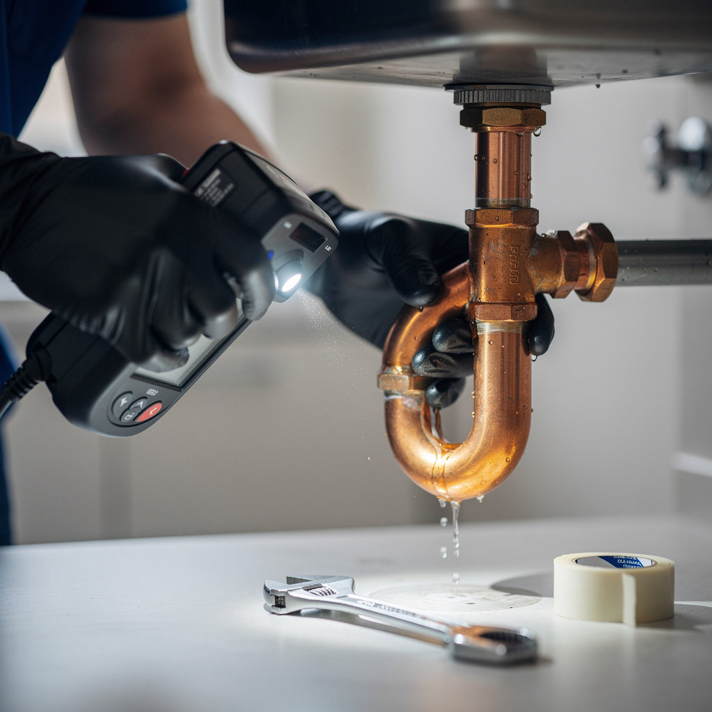 C&B Plumbing LLC professional leak detection and repair process using advanced technology